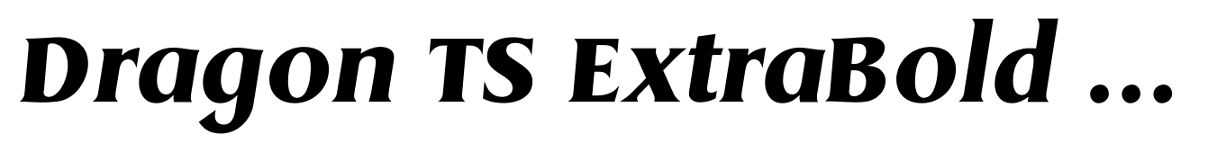 Dragon TS ExtraBold Italic